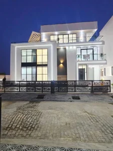Modern white house with pool - luxury real estate by Chiboy Homes